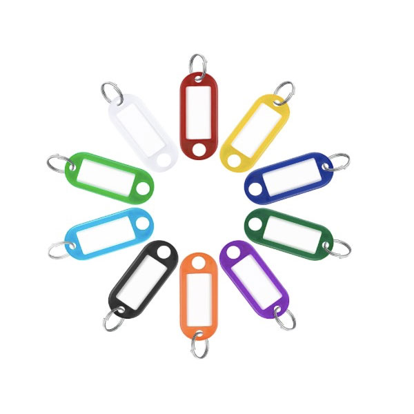 PVC ID Tag with Label Window Key Tag